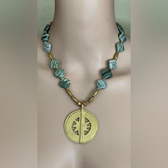 22 inch Zebra Jasper bead necklace NWOT - Picture 11 of 11